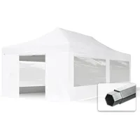 TOOLPORT Faltpavillon 4x8m mit Panoramafenstern robust und wasserdicht Professional