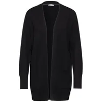 STREET ONE Damen A253788 Offener Cardigan, Black, 42