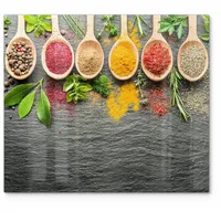 Deqori Herdabdeckplatte Glas | einteilig 60x52 cm | Motiv