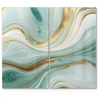 Deqori Herdabdeckplatten Glas | 2er Set 60x52 cm |