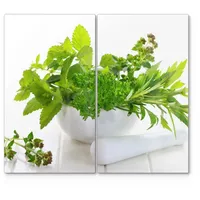 Deqori Herdabdeckplatten Glas | 2er Set 60x52 cm |