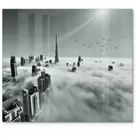 Deqori Herdblende-/Abdeckplatte 'Himmel über Dubai', Glas, (1 tlg), Herdabdeckplatte