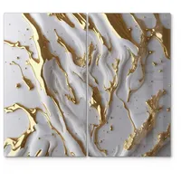 Deqori Herdabdeckplatten Glas | 2er Set 60x52 cm |