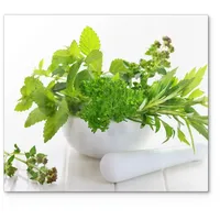 Deqori Herdabdeckplatte Glas | einteilig 60x52 cm | Motiv