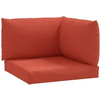 VidaXL Palettenkissen 3-tlg. Melange Rot Stoff