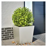 VidaXL Pflanzkübel 50x50x50 cm Edelstahl