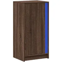 VidaXL LED-Sideboard Braun Eichen-Optik 42,5x34x85 cm Holzwerkstoff