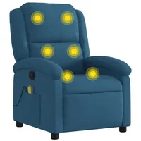 VidaXL Massagesessel Blau Samt