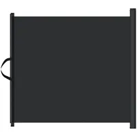 VidaXL Haustier-Barriere Ausziehbar Schwarz 102,5x125 cm