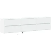 VidaXL TV-Wandschrank mit LED Weiß 180x31x45 cm
