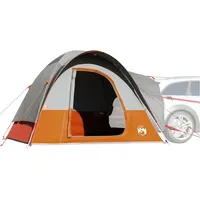 VidaXL Autozelt 4 Personen Grau und Orange Wasserfest