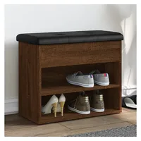 VidaXL Schuhbank Braun Eichen-Optik 62x32x50 cm Holzwerkstoff