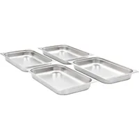 VidaXL Gastronormbehälter 4 Stk. GN 1/1 65 mm Edelstahl