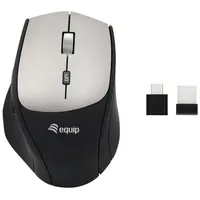 Equip Maus kabellos USB-Komfort USB-C/A R+L schwarz