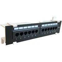 DSIT CAT 5e Wand Patchpanel, 12-fach UTP