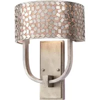 Elstead Lighting Wandleuchte 39,4 cm 2-flg. Silber