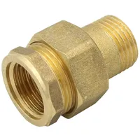 GENERAL FITTINGS Messing Rohr Verschraubung 1/2 Zoll DN15 IG/AG