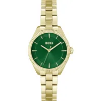 Boss für Damen Kollektion SAGE mit Goldfarben Edelstahlarmband -