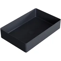 Bernstein - Aufsatzwaschbecken NT12 Edelstahl 52,4x34,4x11cm Schwarz matt