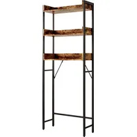 Vicco Waschmaschinenschrank Fyrk Eiche Rustikal/Schwarz 64 x 165 cm
