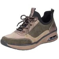 Rieker Damen M5660 Sneaker, Gelb, 36 EU