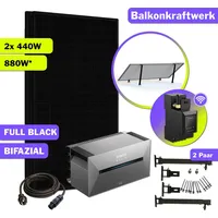 Anker 880W Balkonkraftwerk Bifazial mit Anker Solarbank 2 Pro