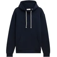 Tom Tailor DENIM Herren Hoodie mit Logostickerei, blau, Uni,
