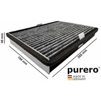 Purero Aktivkohlefilter für Miele DKF 36-P Active Air Clean