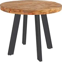 Ab:stil.art.moebel Adelina Ø 120 cm naturfarben schwarz