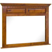 Massivmoebel24 Spiegel Akazie 110x6x87 honig lackiert OXFORD #0328