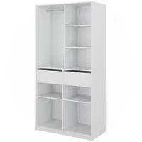 Vicco Kleiderschrank Elmo Weiß 100 x 200 cm mit
