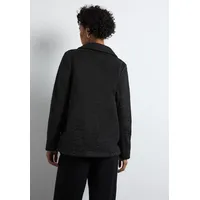 STREET ONE Damen A101060 Strukturjacke, Black, 44 - 44