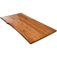 Möbelliebling Tischplatte Baumkante Akazie cognac 140 x 80 cm
