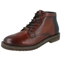 Bugatti Herren Schnürstiefel, Männer Stiefel, Wechselfußbett,uebergangsstiefel,uebergangsschuhe,schnürboots,halbstiefel,Cognac (6361),44 EU /