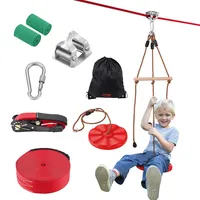 Vevor Zipline-Set für Kinder und Erwachsene 20 m Nylon