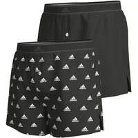 Adidas 2P Active Woven Boxer Schwarz/Weiß Baumwolle Large Herren