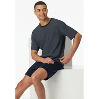 SCHIESSER Schlafanzug kurz Rundhals - Nightwear Set, Nachtblau_182195, 56
