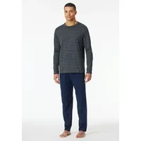 SCHIESSER Schlafanzug lang-Nightwear Set Pyjamaset, anthrazit_182197, 106