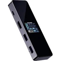 DockCase USB-C® Dockingstation Universal integriertes Display, inkl. Ladefunktion, USB-C®