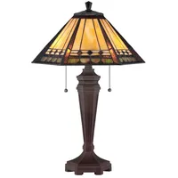 Elstead Lighting Schreibtischlampe Tischleuchte Beistelllampe Gelber Onyx Metall Bronze
