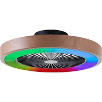 Brilliant LED Deckenleuchte mit Ventilator Slimline Ø 49 cm