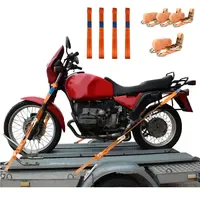 Trutzholm 4 Gurtschlaufen Doppelschlaufe + 4 Spanngurte Motorradspanngurt Sicherung