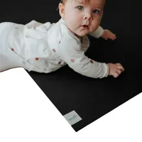 SanoSoft Krabbelmatte Schwarz, | Gr.: 80 x 120 cm