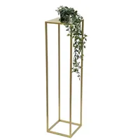 DanDiBo Ambiente DanDiBo Blumenhocker Metall Gold Eckig 100 cm