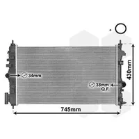 Van Wezel Kühler, Motorkühlung *** IR PLUS ***