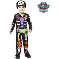 Carnival party 2tlg. Kostüm "Paw Patrol Skeleton" in Schwarz