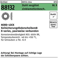 NORD-LOCK X-series Scheiben NLX10 (10,5 x 16,6 x 2,95)flZnnc