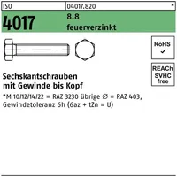 Industrial Quality Supplies DIN 933/ISO 4017 Sechskantschraube VG M16x30
