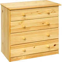 Möbilia Kommode Massivholz, Kiefer beige