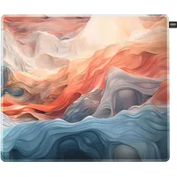 Cherry Xtrfy GP5 Large Gaming Mauspad, 460x400mm, Motiv blau/orange